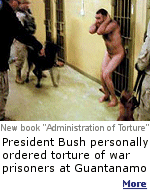 President Bush gave "marching orders" to Gen. Michael Dunlavey, who asked the Pentagon to approve harsher interrogation methods at Guantanamo, the general claims in documents reported in the book.
